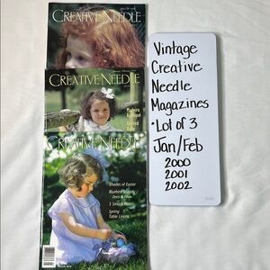Vintage Creative Needle Magazines Lot of 3